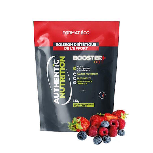 Boisson énergétique isotonique - Booster+ 1500 gr Fruits Rouges