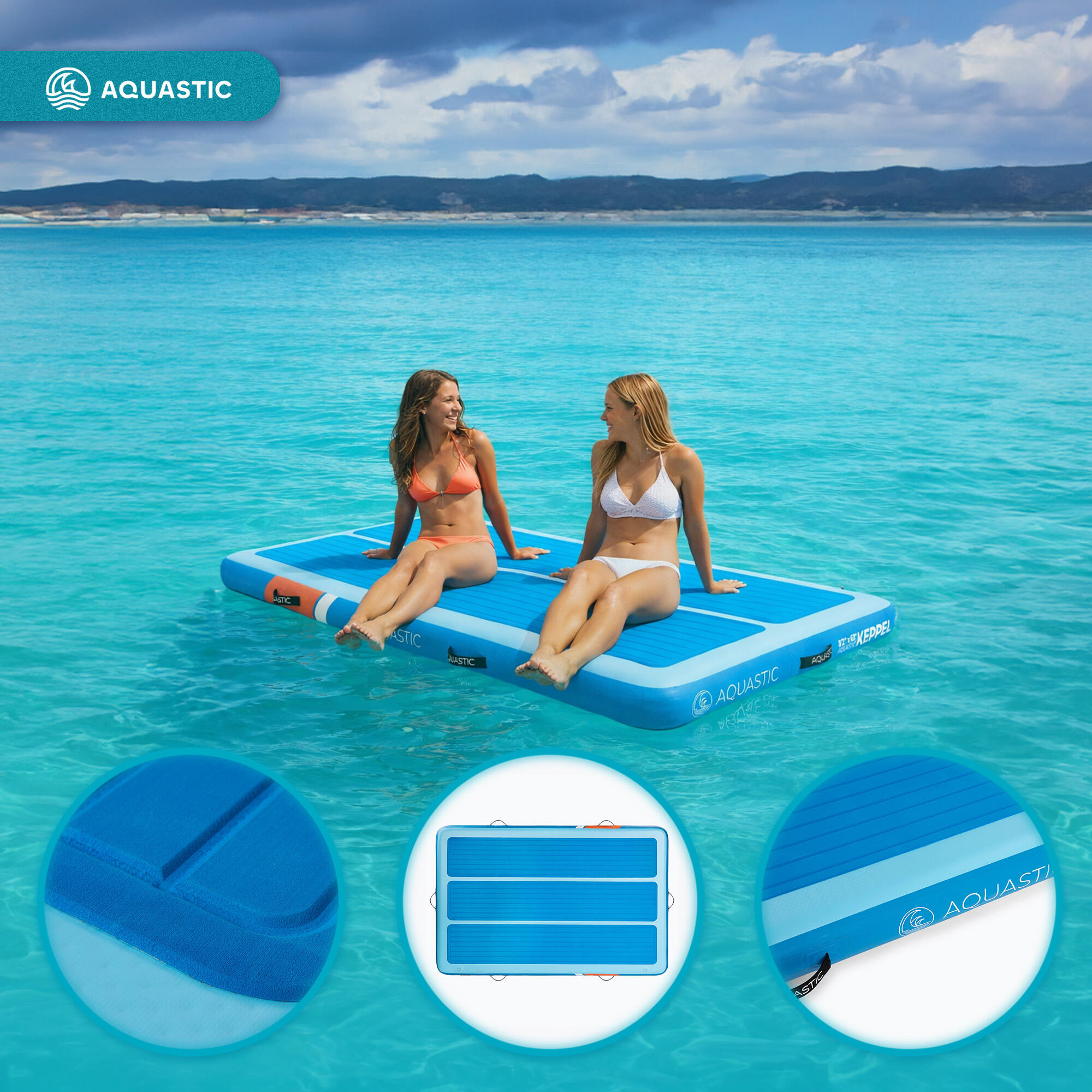 Platforma dmuchana AQUASTIC KEPPEL 8'2" wszechstronna, stabilna i komfortowa 3/7