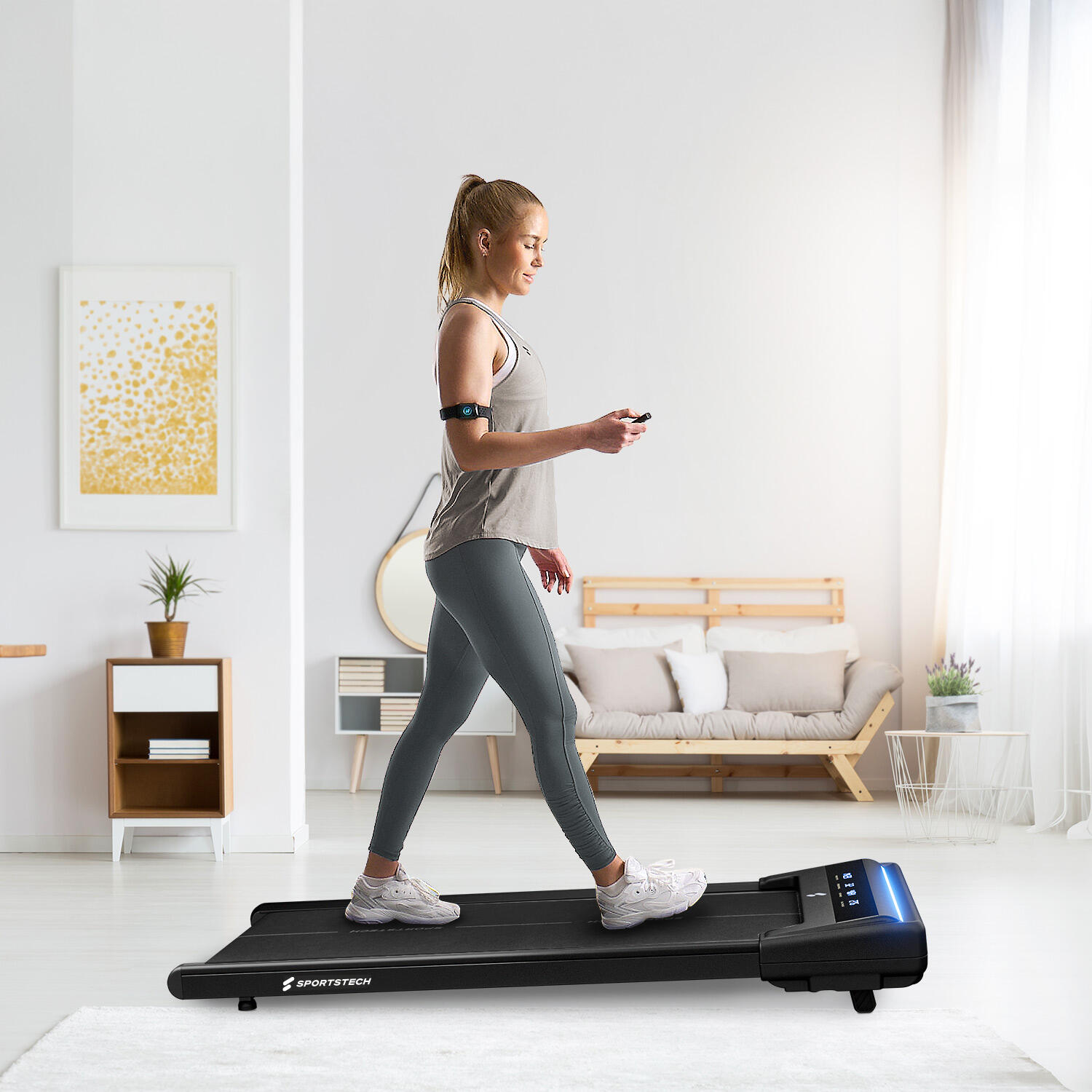 Sportstech sWalk Lite - Tapis roulant de bureau innovant 3/7