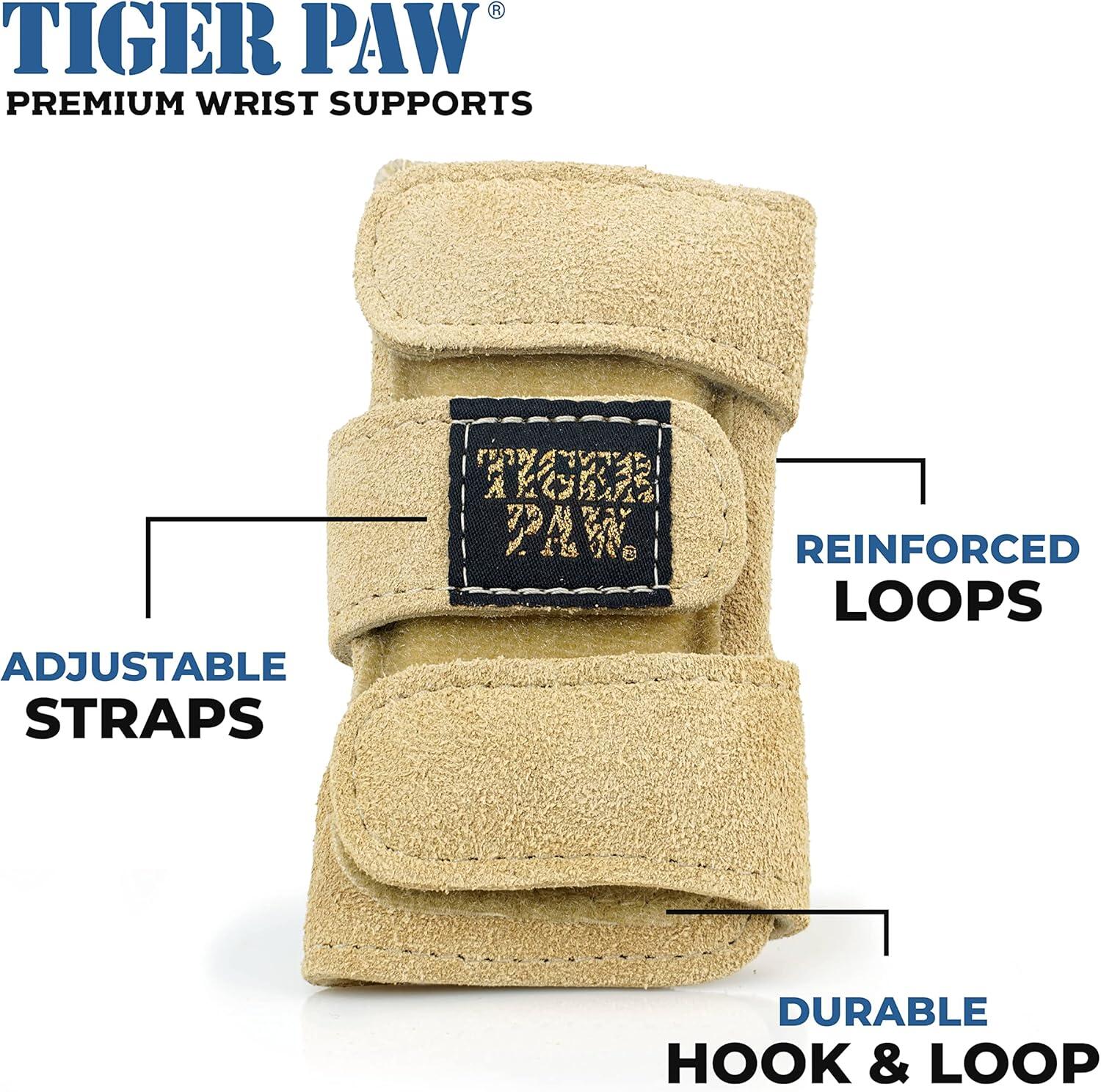 Wrist Support Gymnastics - Tiger Paws - Adjustable - Leather 7/7