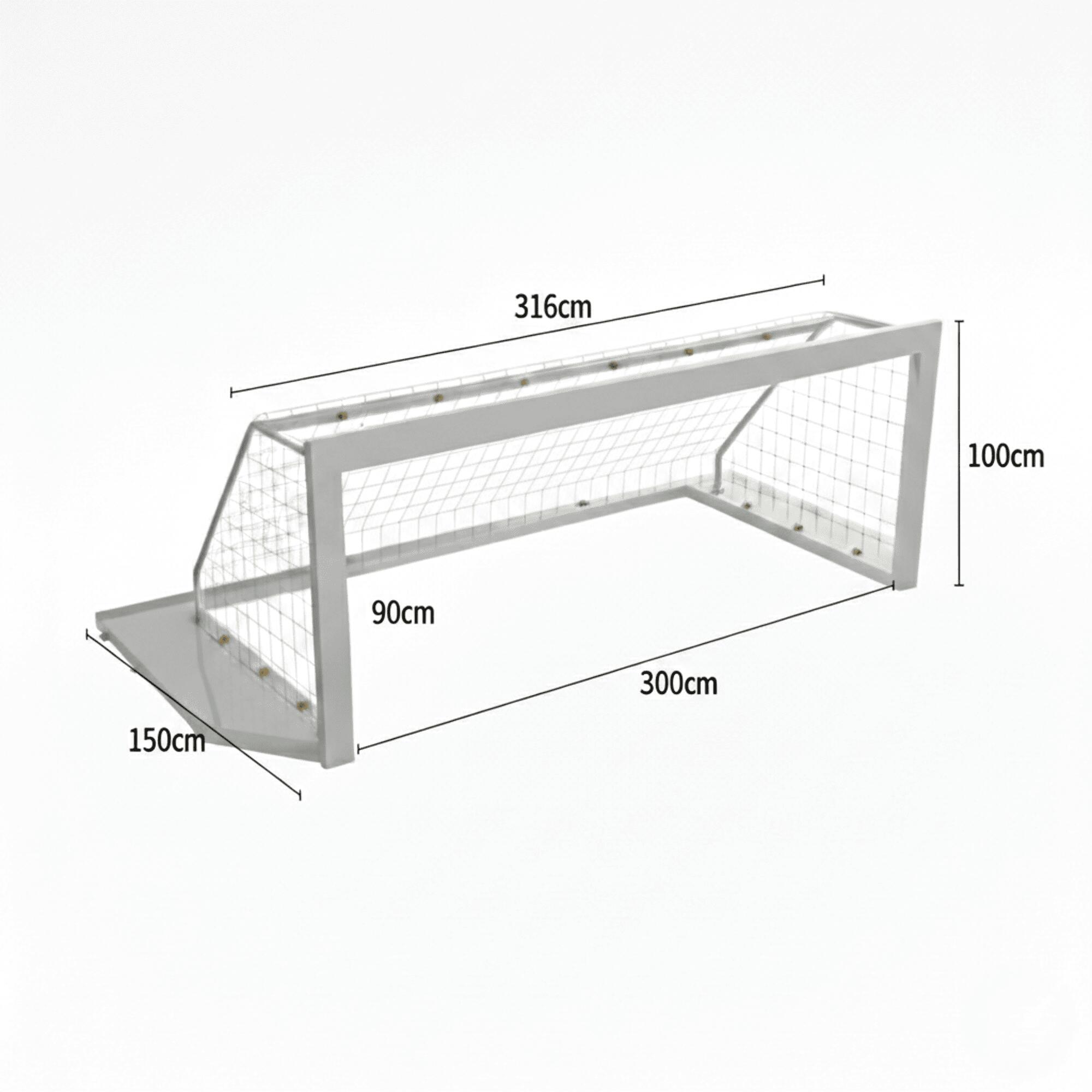 Juego porterías Waterpolo FINA aluminio inox ProSport 2/6
