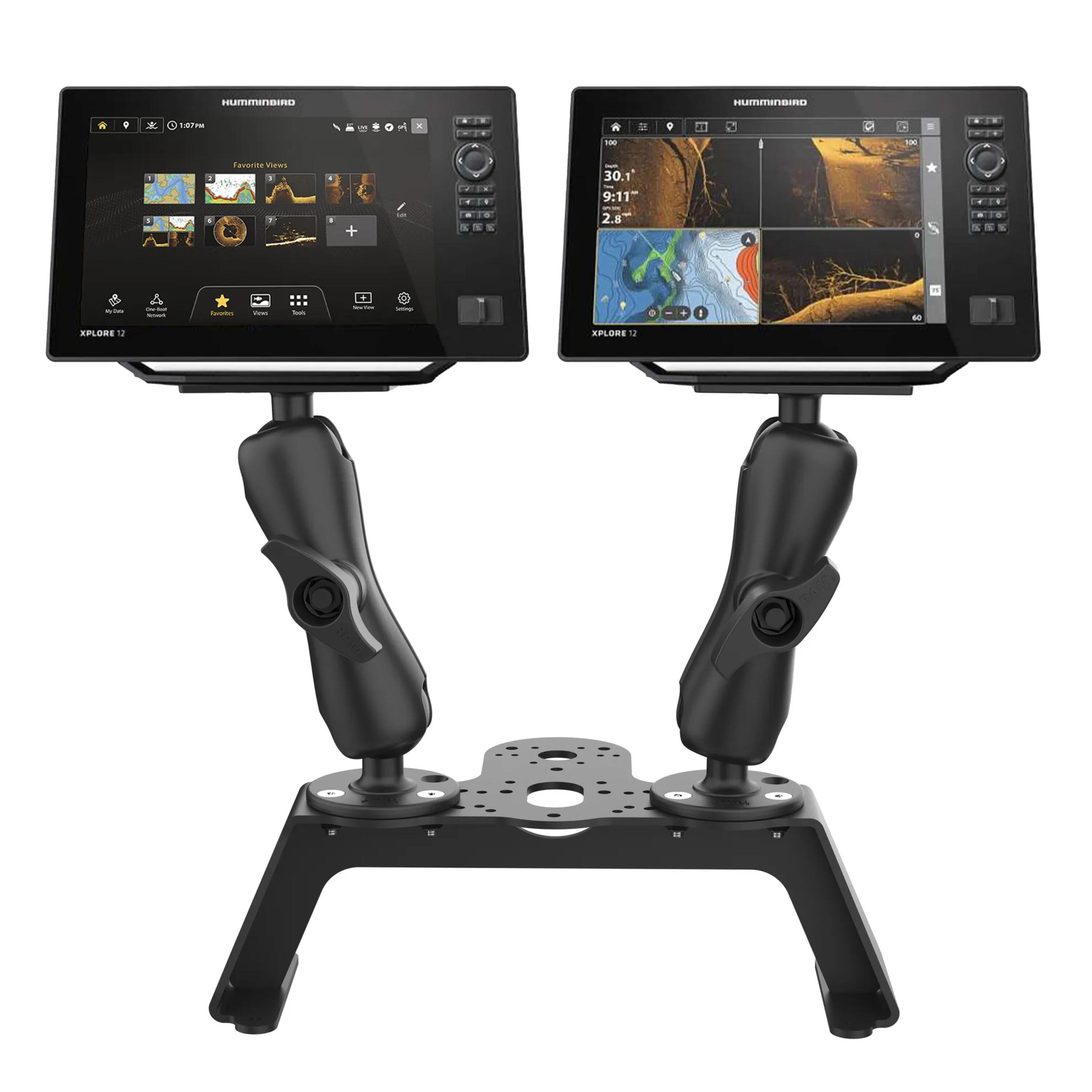 RAM-verhoging voor multi-screen montage van fishfinders 2/3