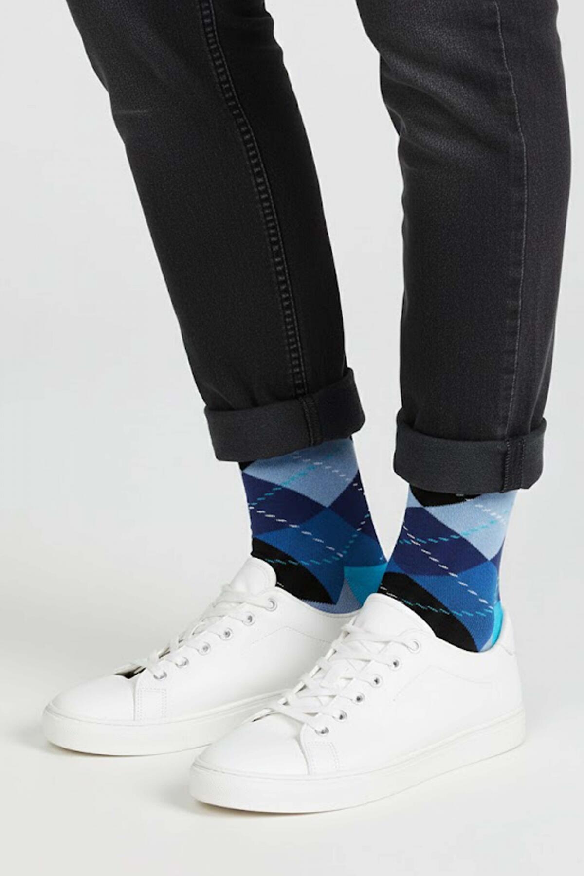 Meias Happy Socks Modelo P003220 Cor Azul 3/5