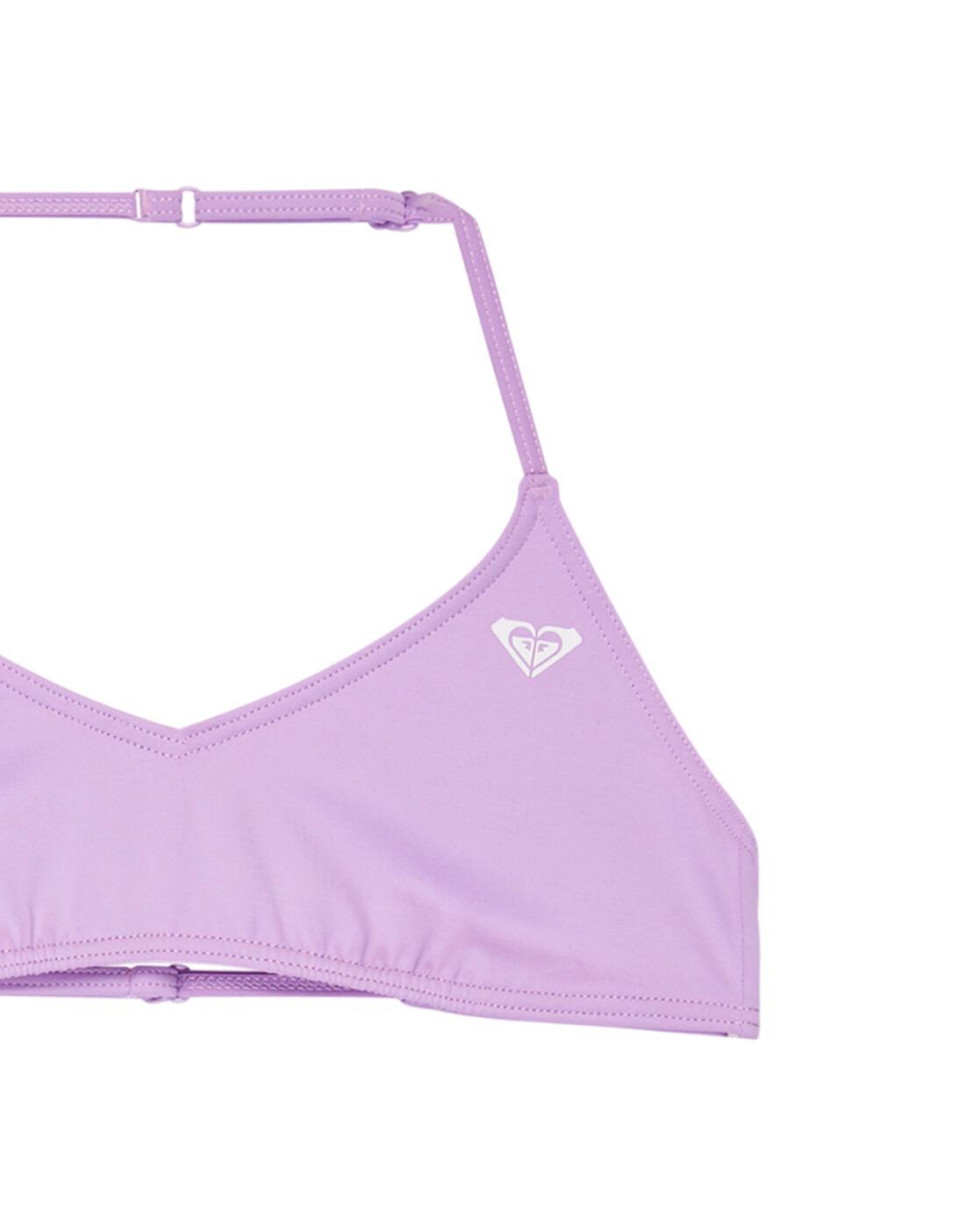 Zweiteiliges Bralette-Bikini-Set SOLID ACTIVE SET Lila Meisjes 6-16 3/3