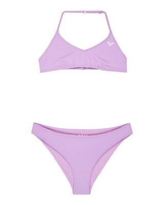 Zweiteiliges bralette-bikini-set solid active lila meisjes 6-16