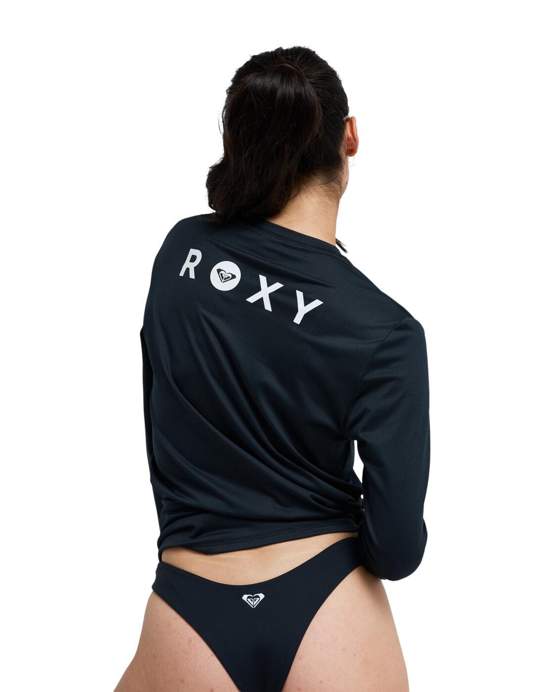 Lycra manches longues HAPPY WAVES Noir Femme 2/4