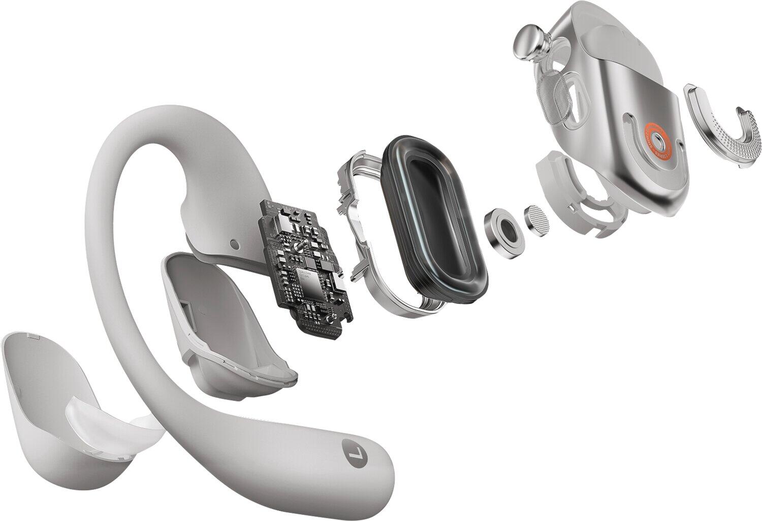 Słuchawki bezprzewodowe otwarte Shokz OpenFit 2+ Grey 4/7
