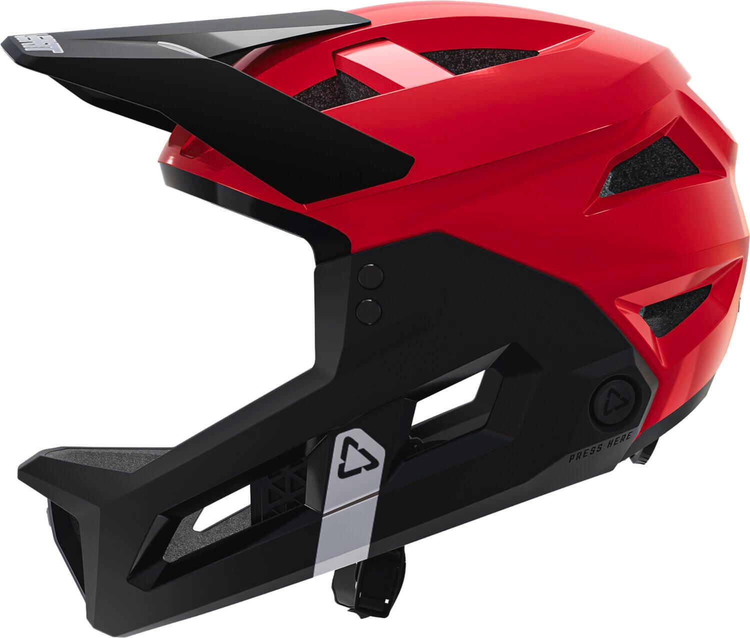 Capacete de queixo amovível Leatt Enduro 2.0 Vermelho Criança 5/6
