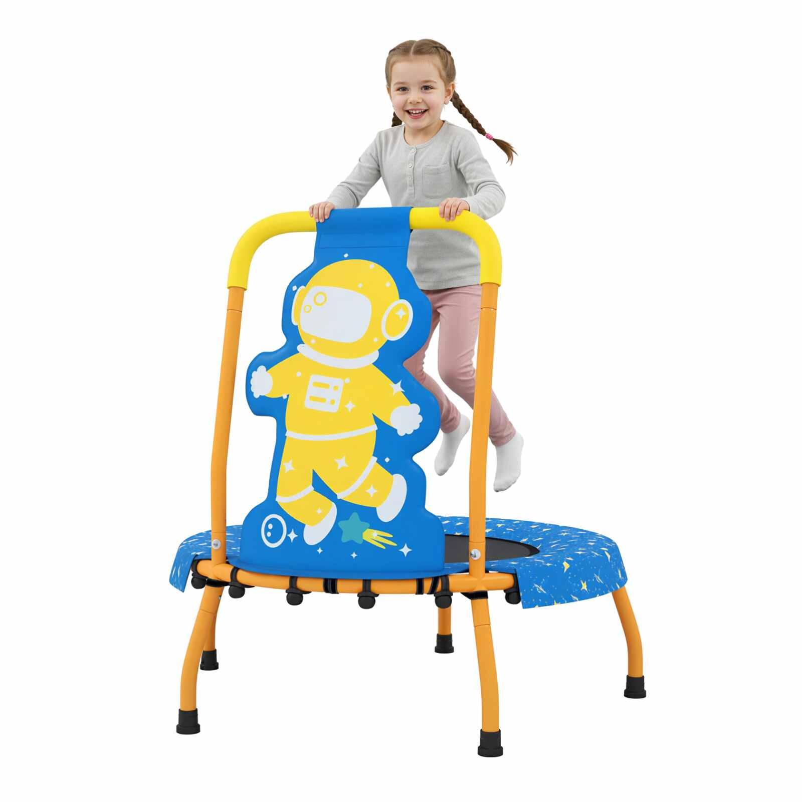 Costway Mini Trampoline Astronaut-Theme Recreational Jumping Mat