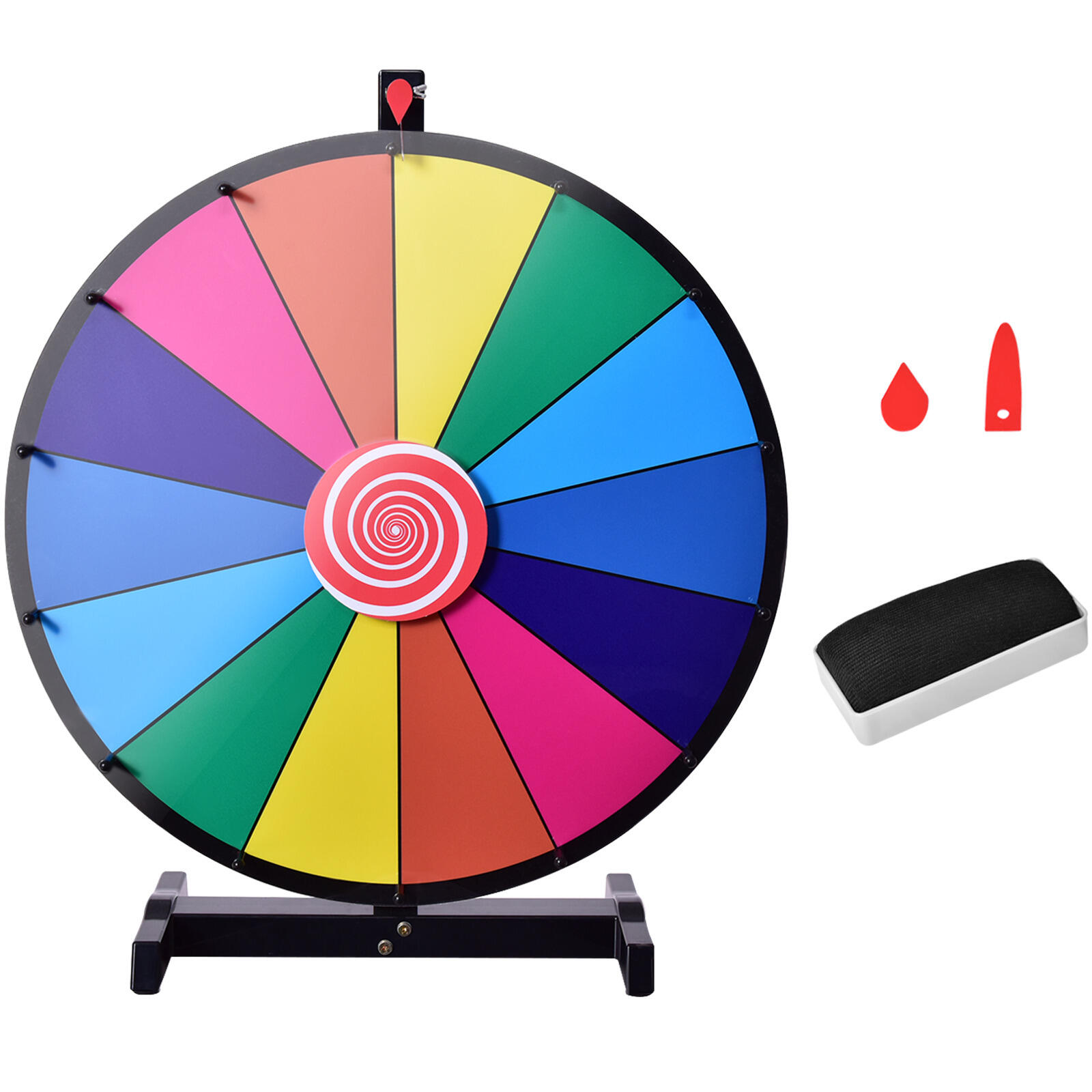 Costway 60cm 14 Slots Fortune Spinning Game Party Gift Multi Color