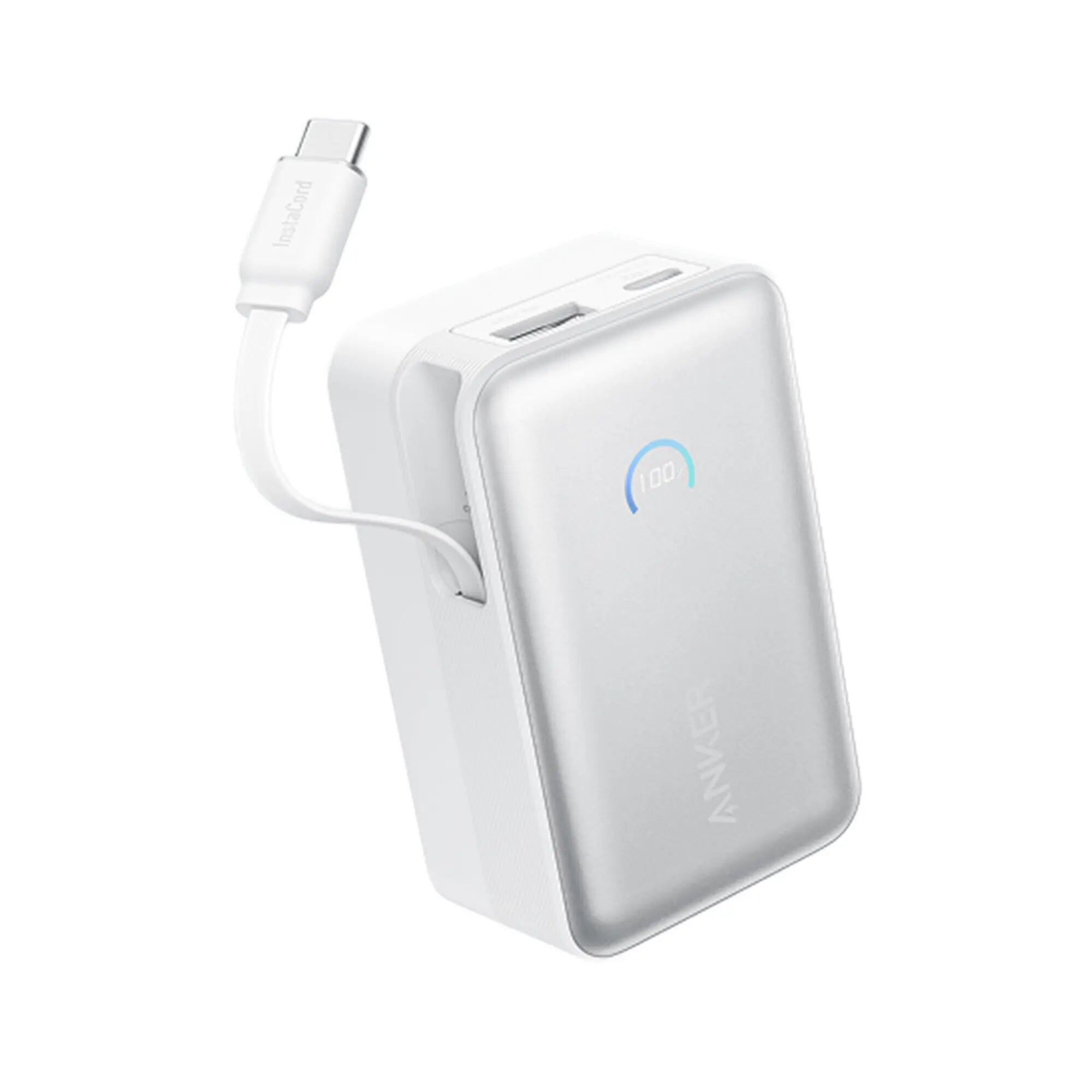 Anker Nano Power Bank (10K, 45W, Built-In Retractable USB-C Cable