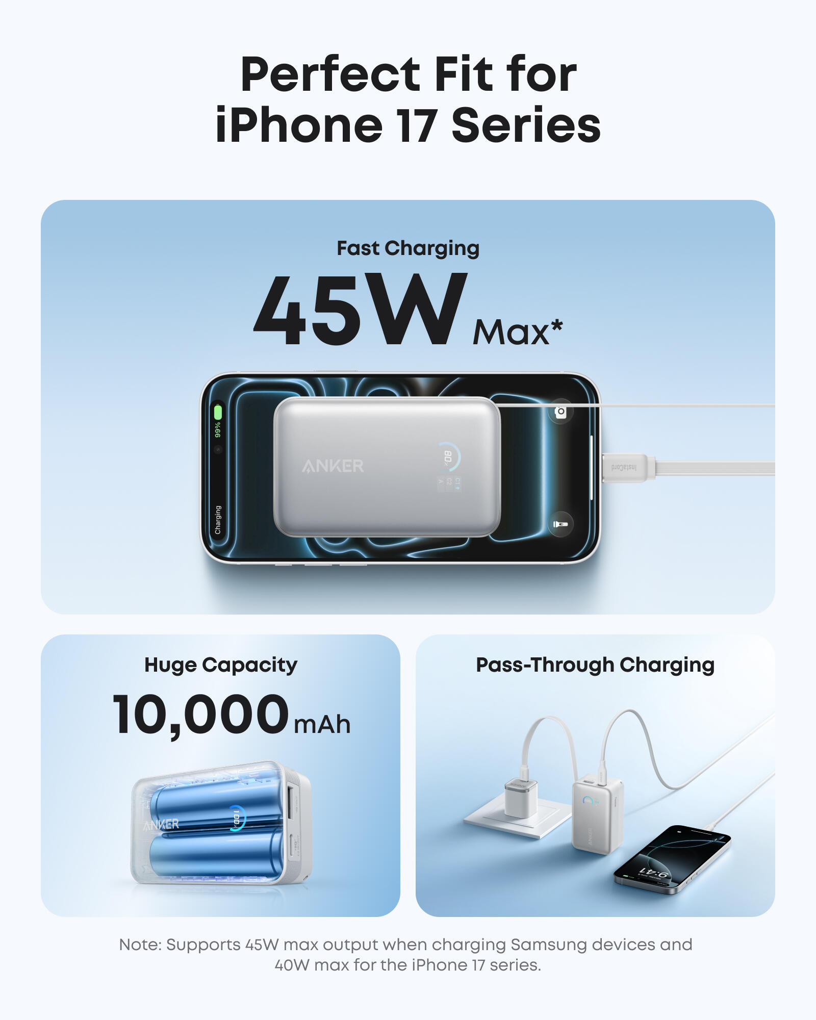 Anker Nano Power Bank (10K, 45W, Built-In Retractable USB-C Cable
