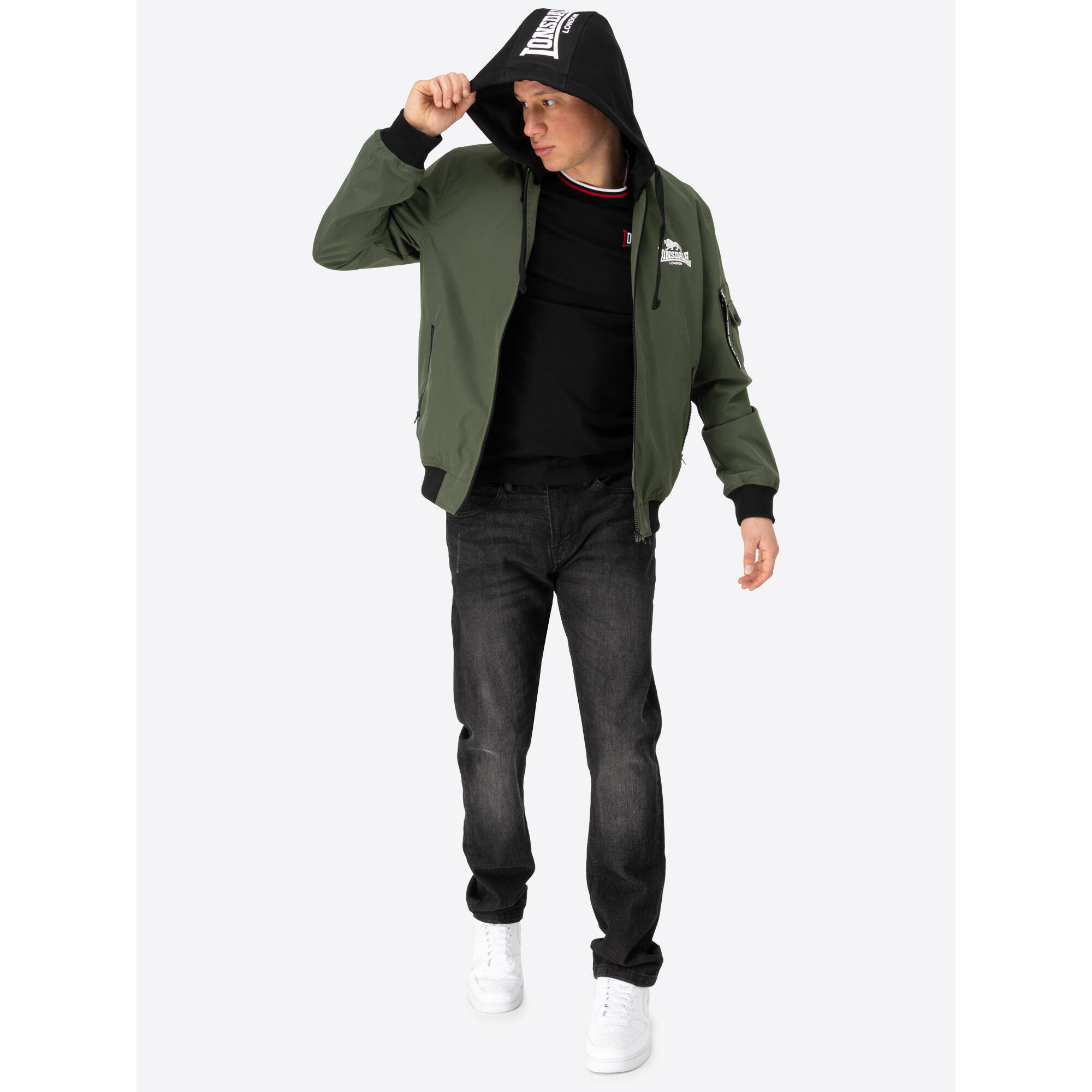 Bomber mit Kapuze Lonsdale Shalford 2/6