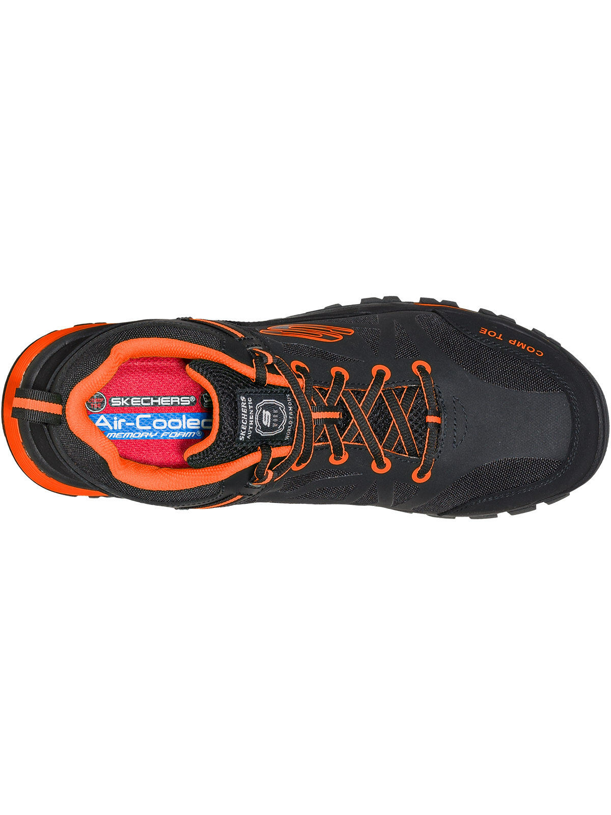 Skechers Herren GATLON - STRIGAX H Arbeitsschuh 200188EC BKOR Schwarz/Orange 5/6