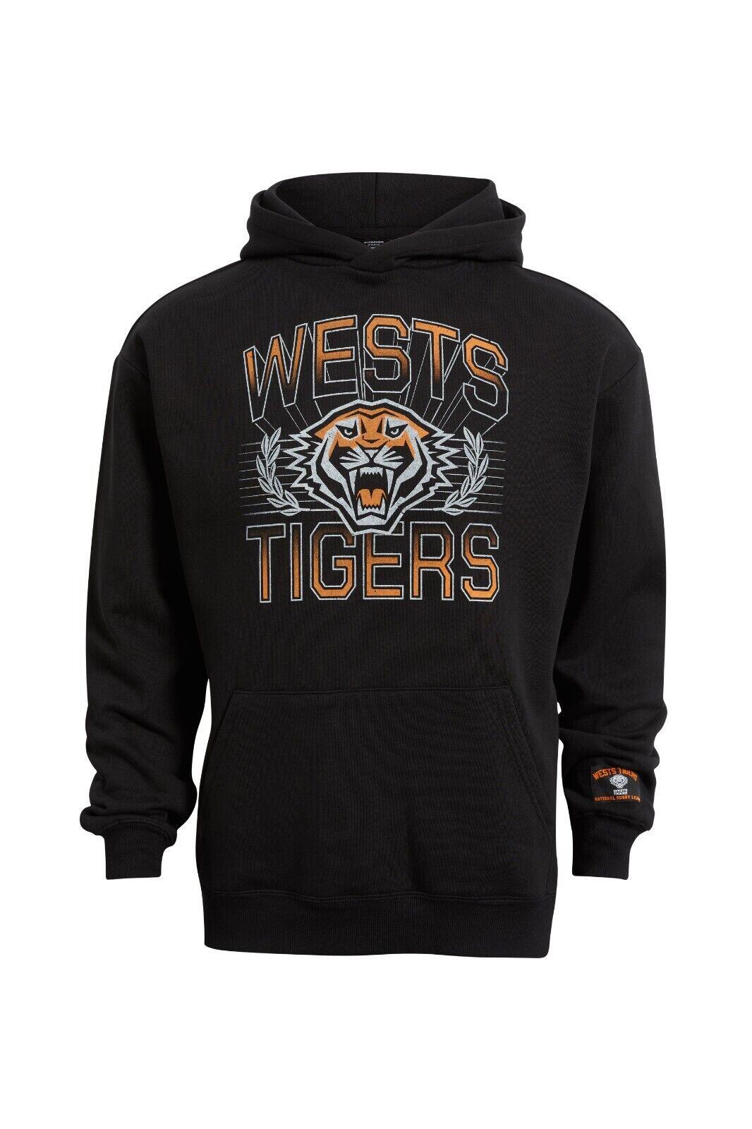 NRL Club Wreath Hoodie - West Tigers - Adult - Mens - Hoody - Jumper