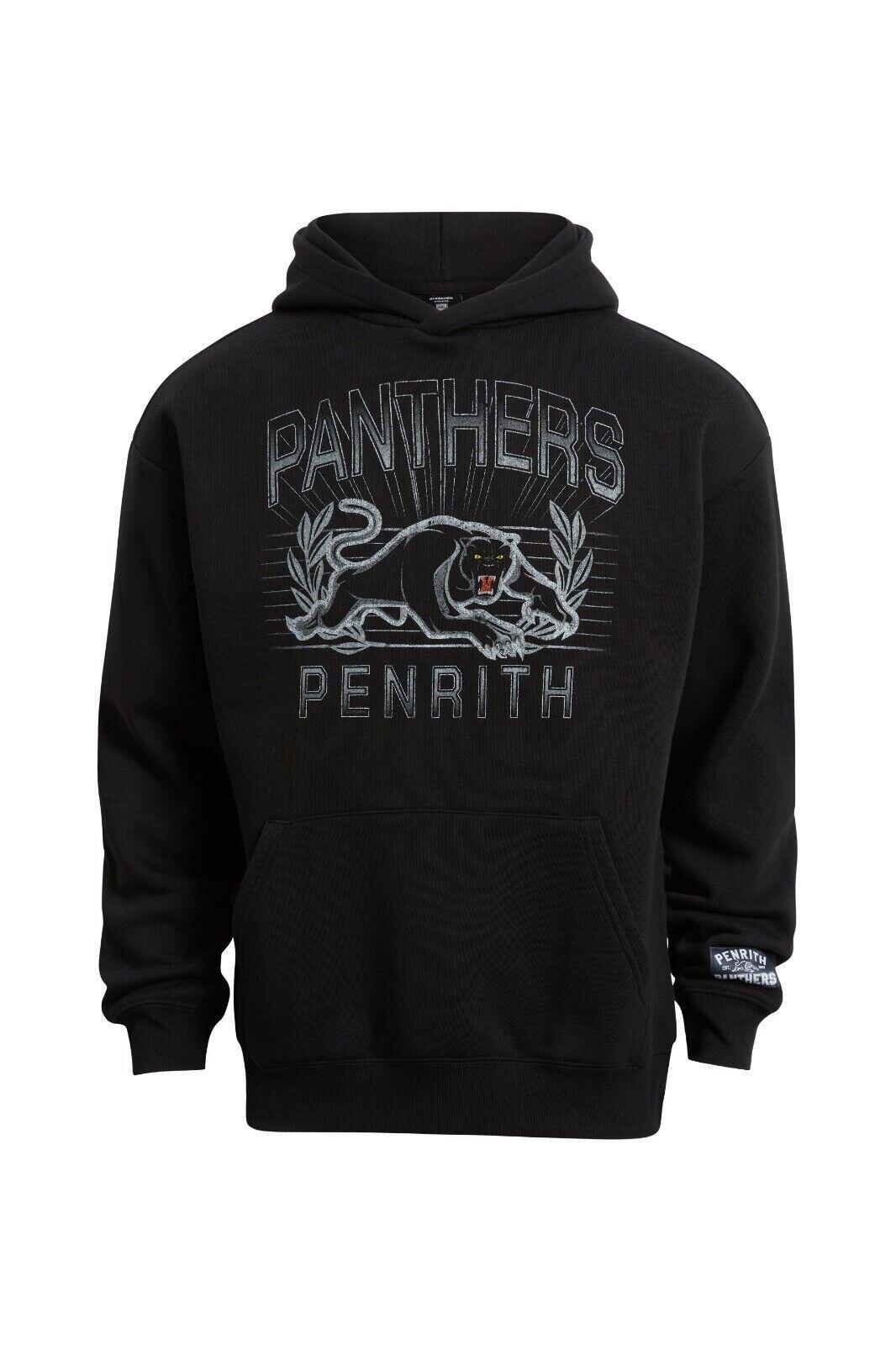 NRL Club Wreath Hoodie - Penrith Panthers - Adult - Mens - Hoody - Jumper