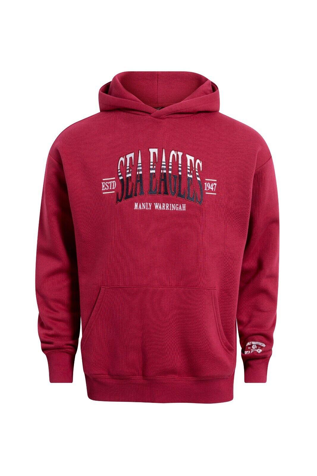 NRL Banner Hoodie - Manly Sea Eagles - Adult - Mens - Hoody - Jumper