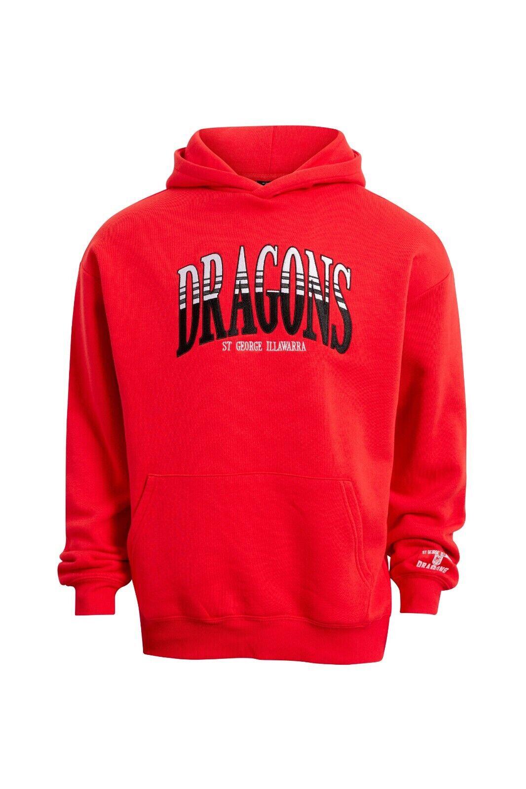 NRL Banner Hoodie - St George Illawarra Dragons - Adult - Mens - Hoody - Jumper