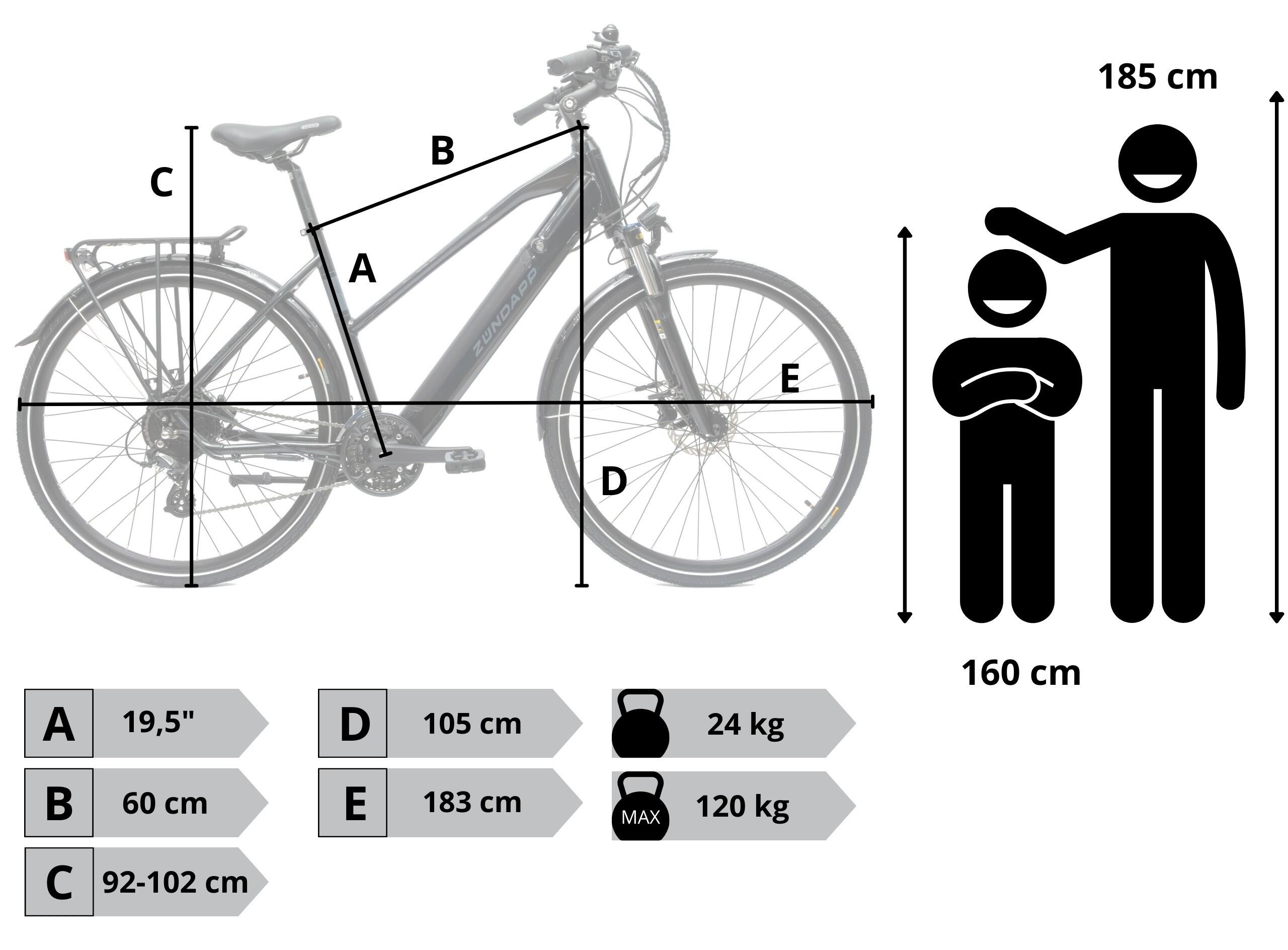 Rower Elektryczny Trekkingowy Zündapp Z810 Koła 28" 2/7