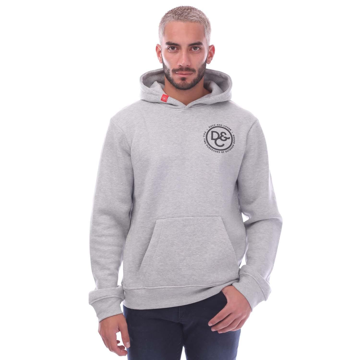 Duck and Cover Mens Macksony Graphic Hoodie