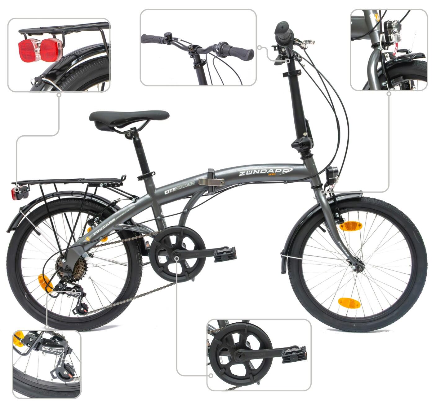 Rower Składany Zündapp ZF20 Koła 20" 4/7