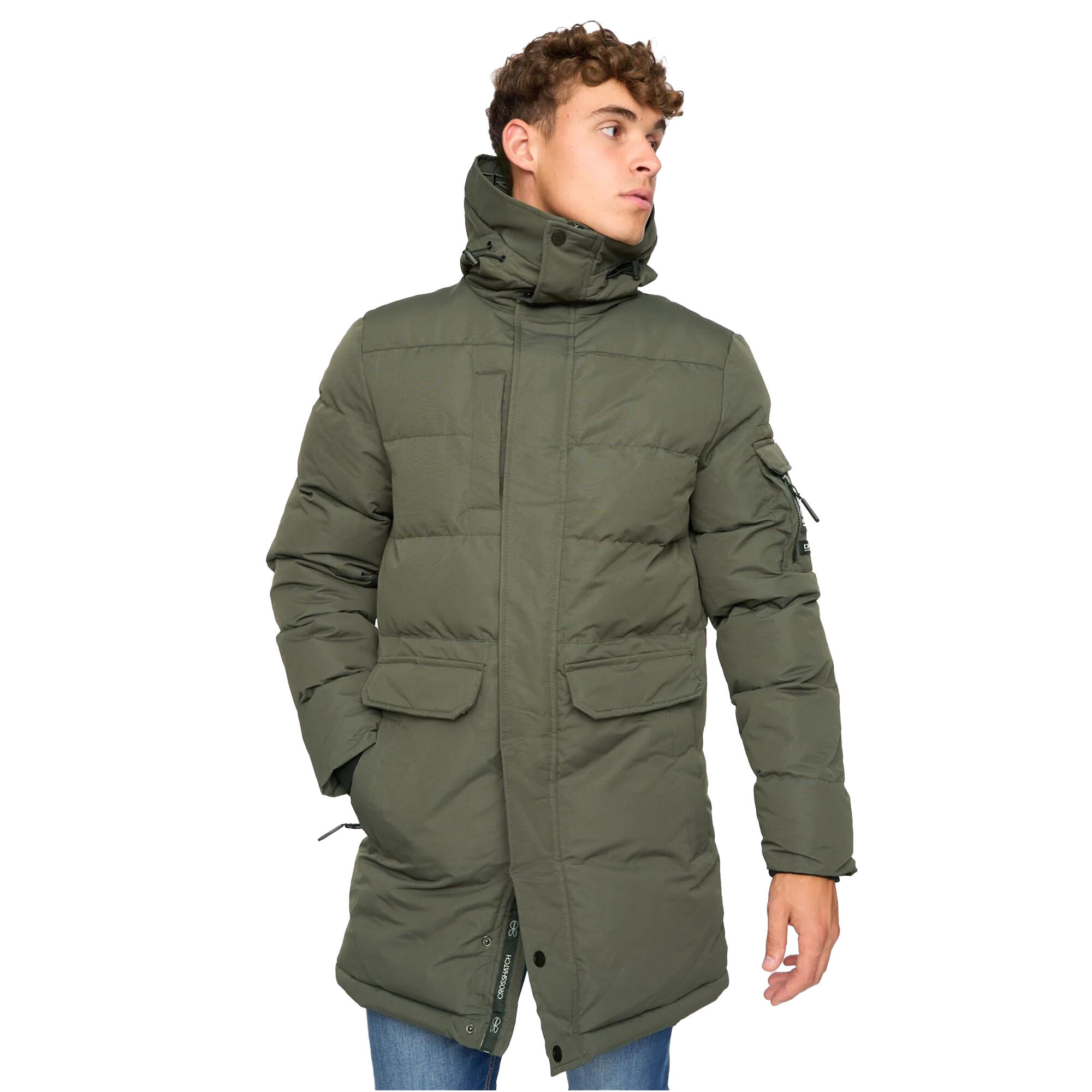 Crosshatch Mens Milwaka Long Padded Jacket