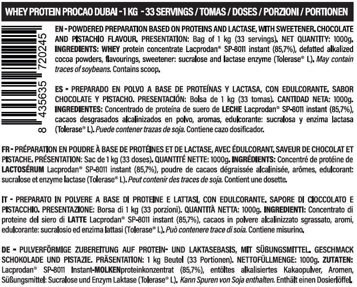 Wei-eiwit ProCao - 1 kg Procao Dubai LifePRO 2/5
