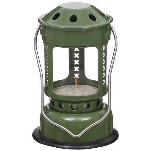 Farol de Camping FOX Outdoor Mini para Velas de Té Oliva Aluminio y Cristal 2/4