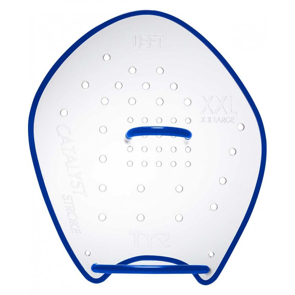 Tyr wiosełka łapki catalyst stroke paddles clear/navy 101 lcatstk rozmiar xxl
