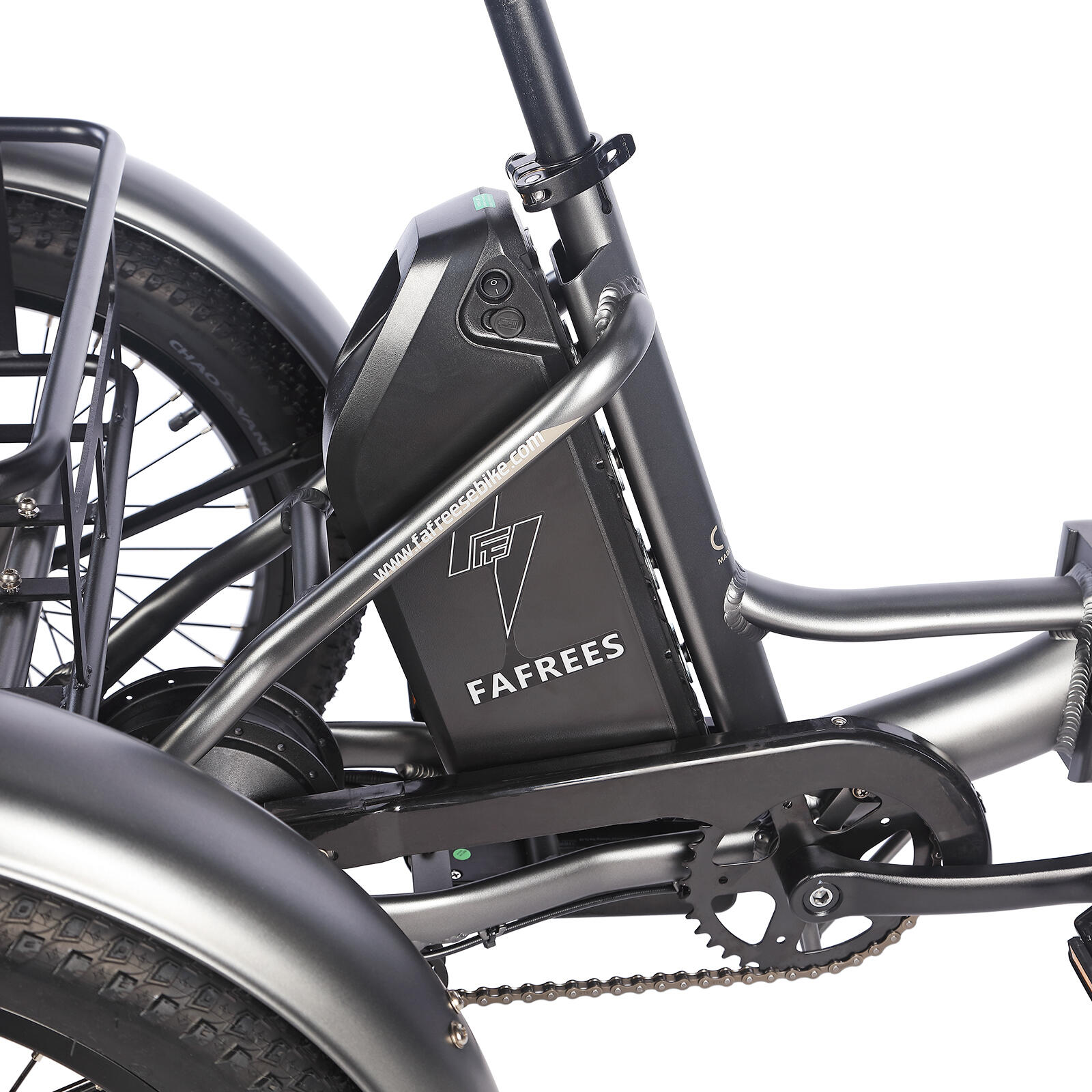Triciclo eléctrico Fafrees F20 Mate, batería de 48 V y 20 Ah, frenos hidráulicos 5/7