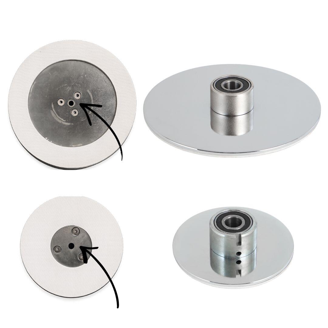 Barre de pole dance pliable, chromée, diamètre 45 mm, hauteur 207–266 cm 3/8
