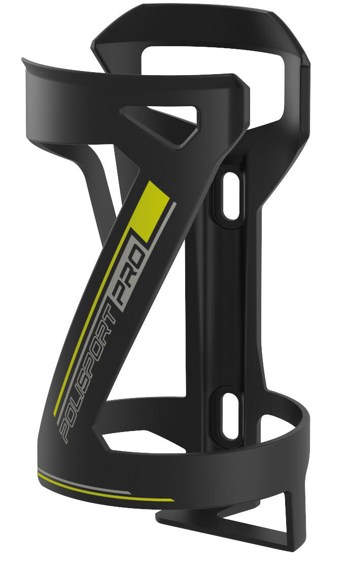Uchwyt na bidon Polisport Side Cage czarny/lime zielony