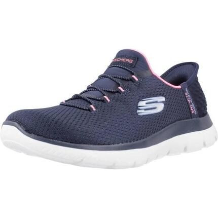 Baskets Femme Baskets Skechers SUMMITS-DIAMOND DREAM Bleu Bleu Skechers