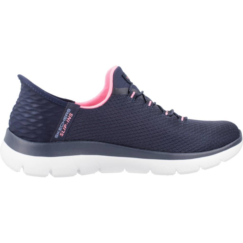 Baskets Femme Baskets Skechers SUMMITS-DIAMOND DREAM Bleu Bleu Skechers 4/7