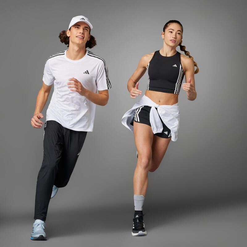 Pantaloni Own the Run cu 3 dungi