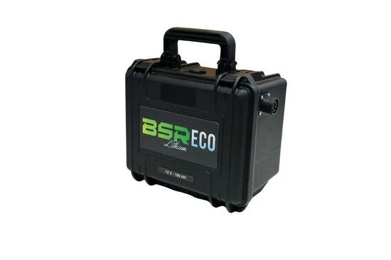Valise ECO - LiFePO4 -12V 100Ah - Prise moteur 50A + chargeur 10A