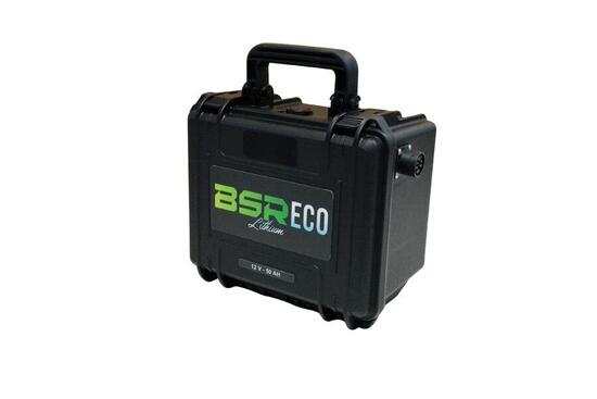 Valise ECO - LiFePO4 -12V 50Ah - Prise moteur 50A + chargeur 10A