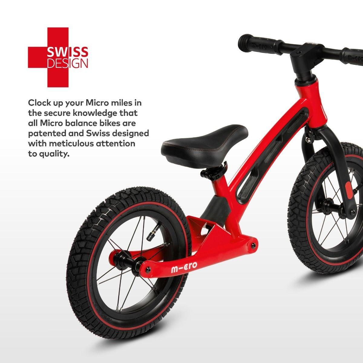 Balance Bike Deluxe Czerwony 4/5