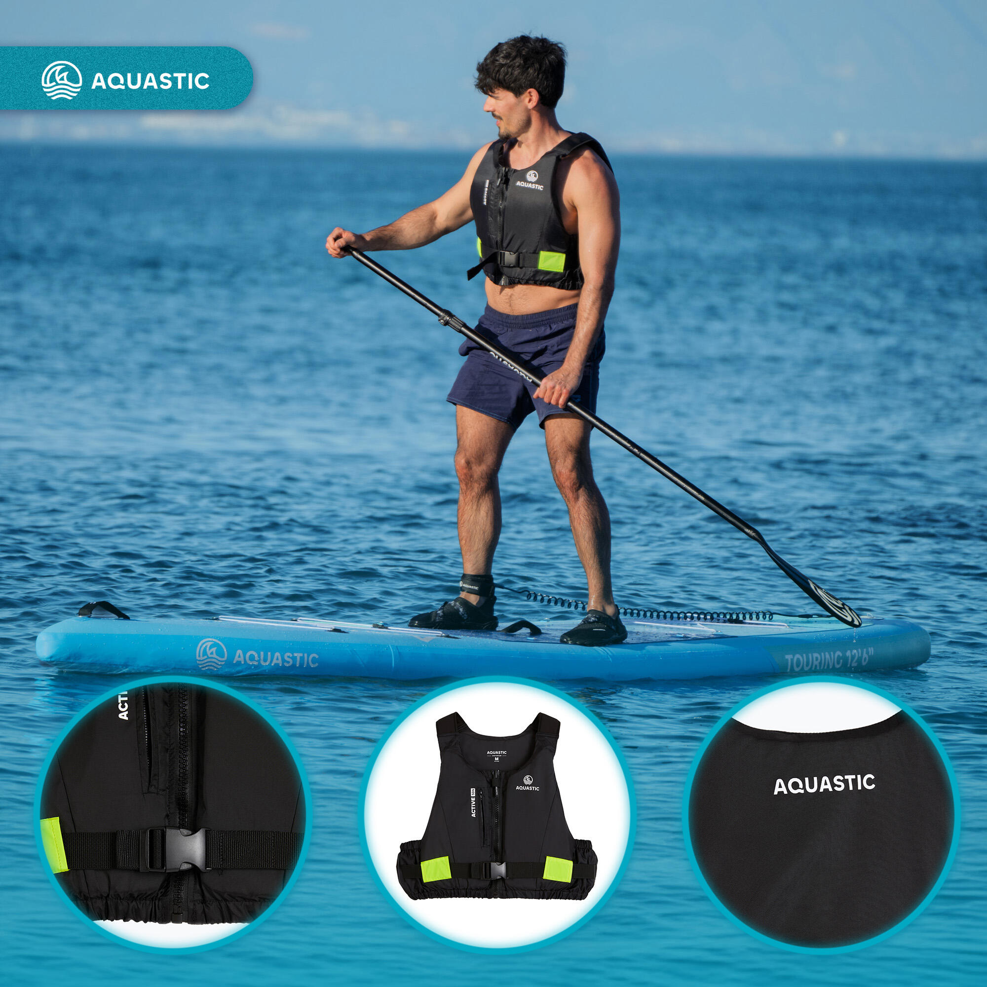 Colete salva-vidas AQUASTIC Active 50N 4/7