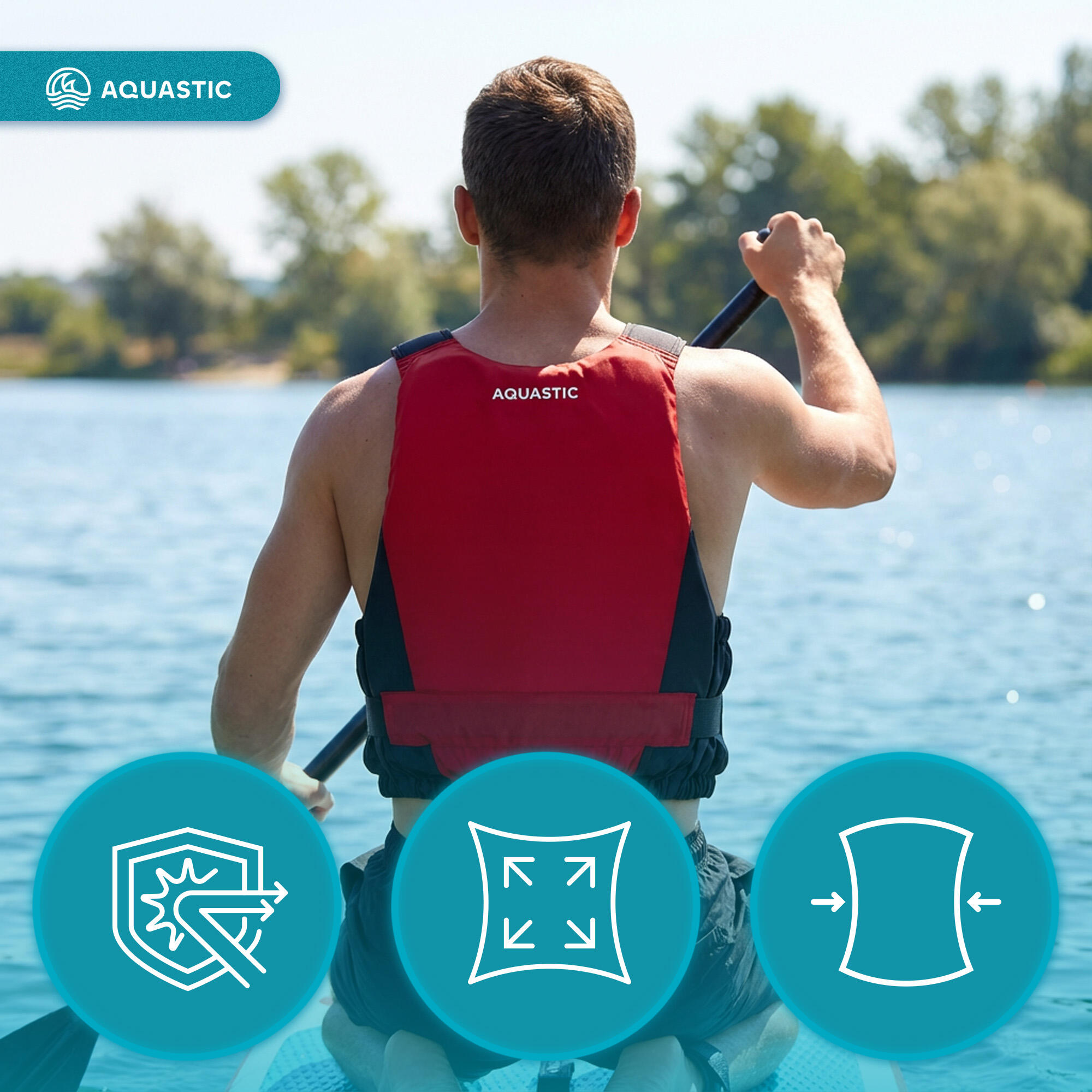 Colete salva-vidas AQUASTIC Active 50N 7/7