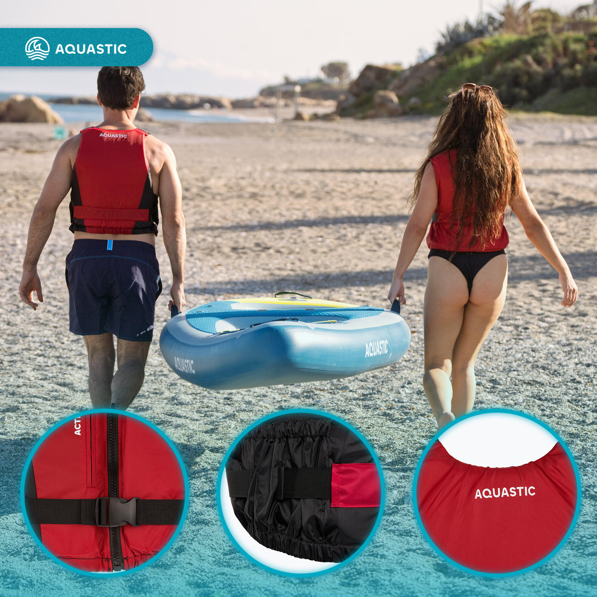 Colete salva-vidas AQUASTIC Active 50N 4/7