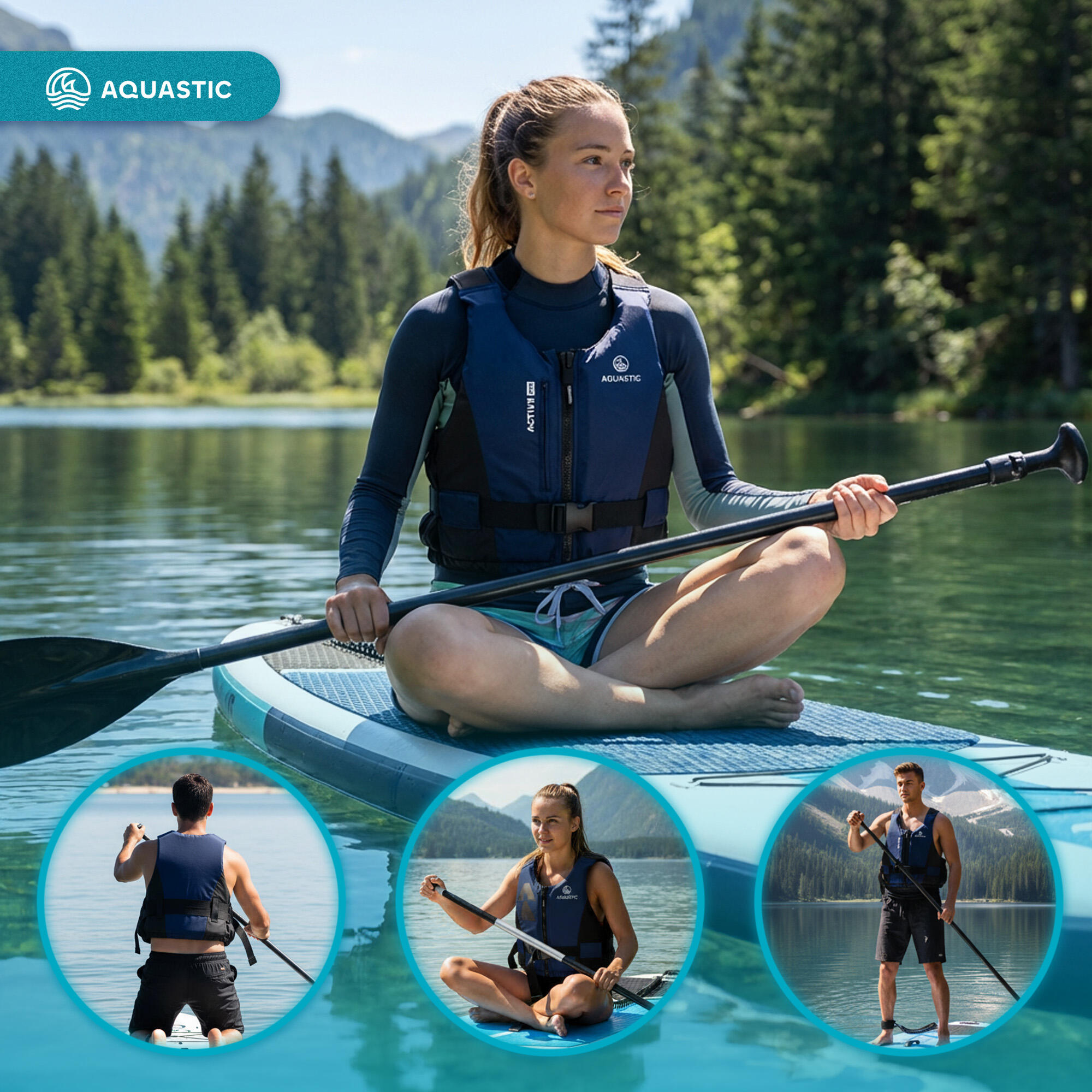 Colete salva-vidas AQUASTIC Active 50N 5/7