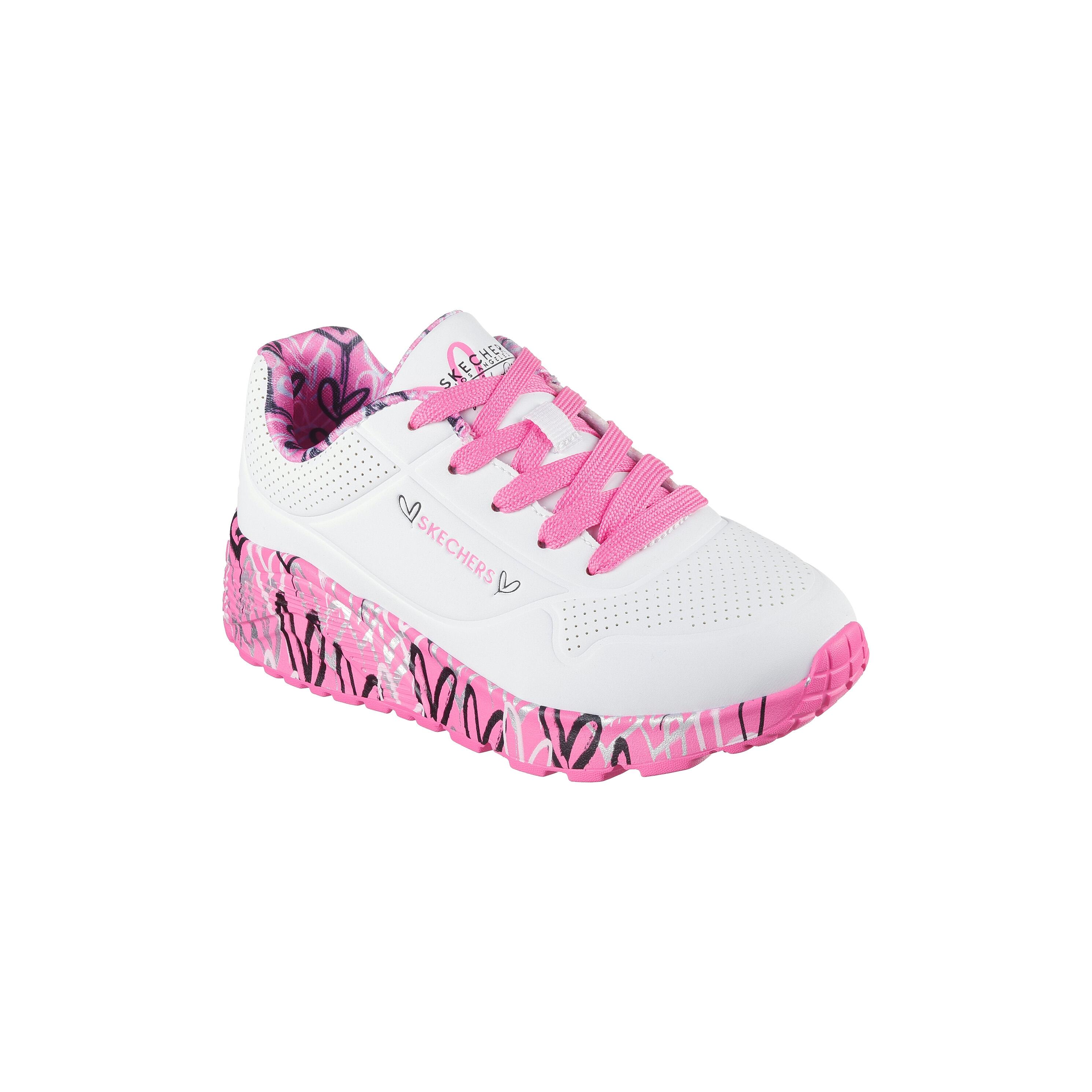 Basket Basse à Lacets Skechers Juniors Uno Lite-Lovely Luv - Enfant 3/5