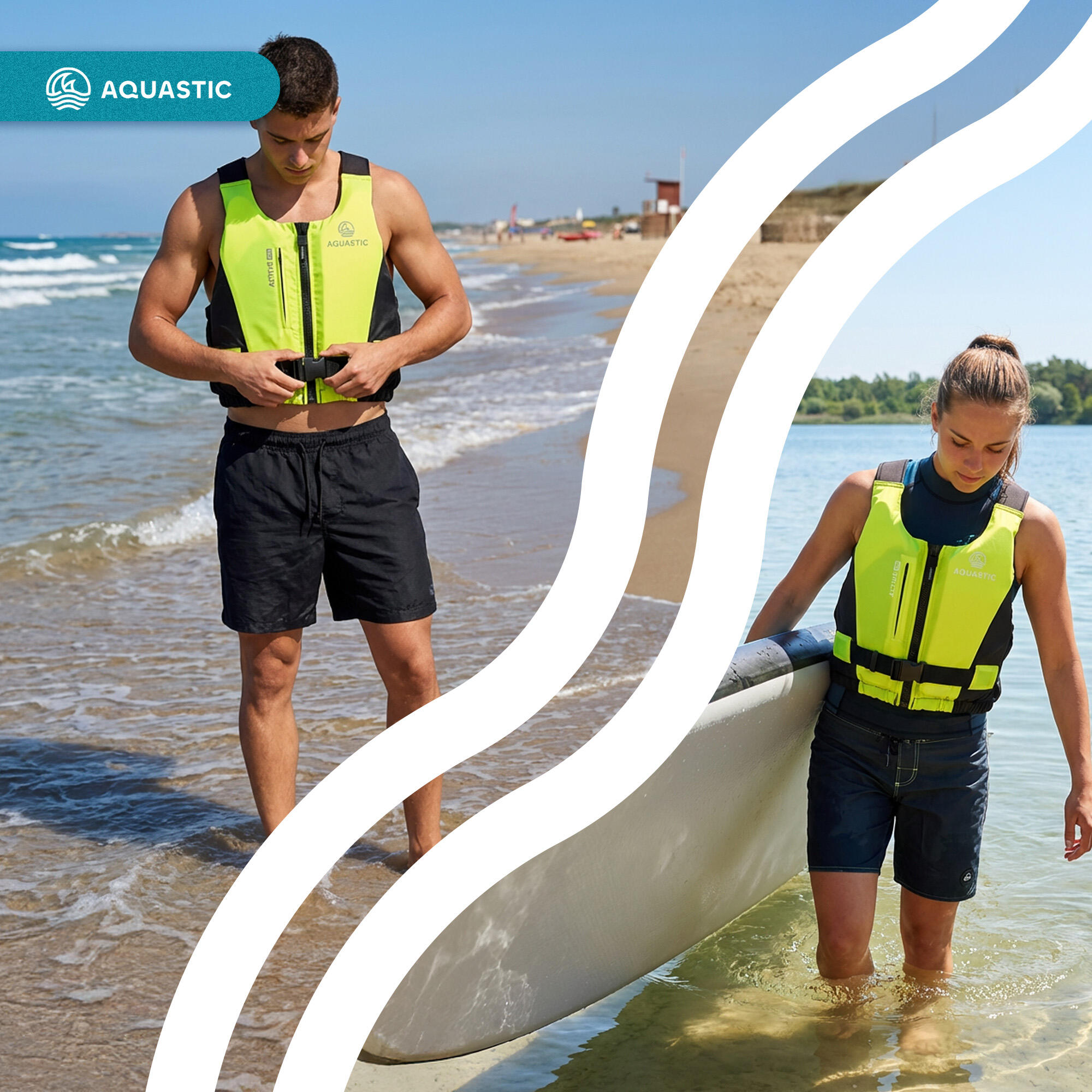 Colete salva-vidas AQUASTIC Active 50N 7/7
