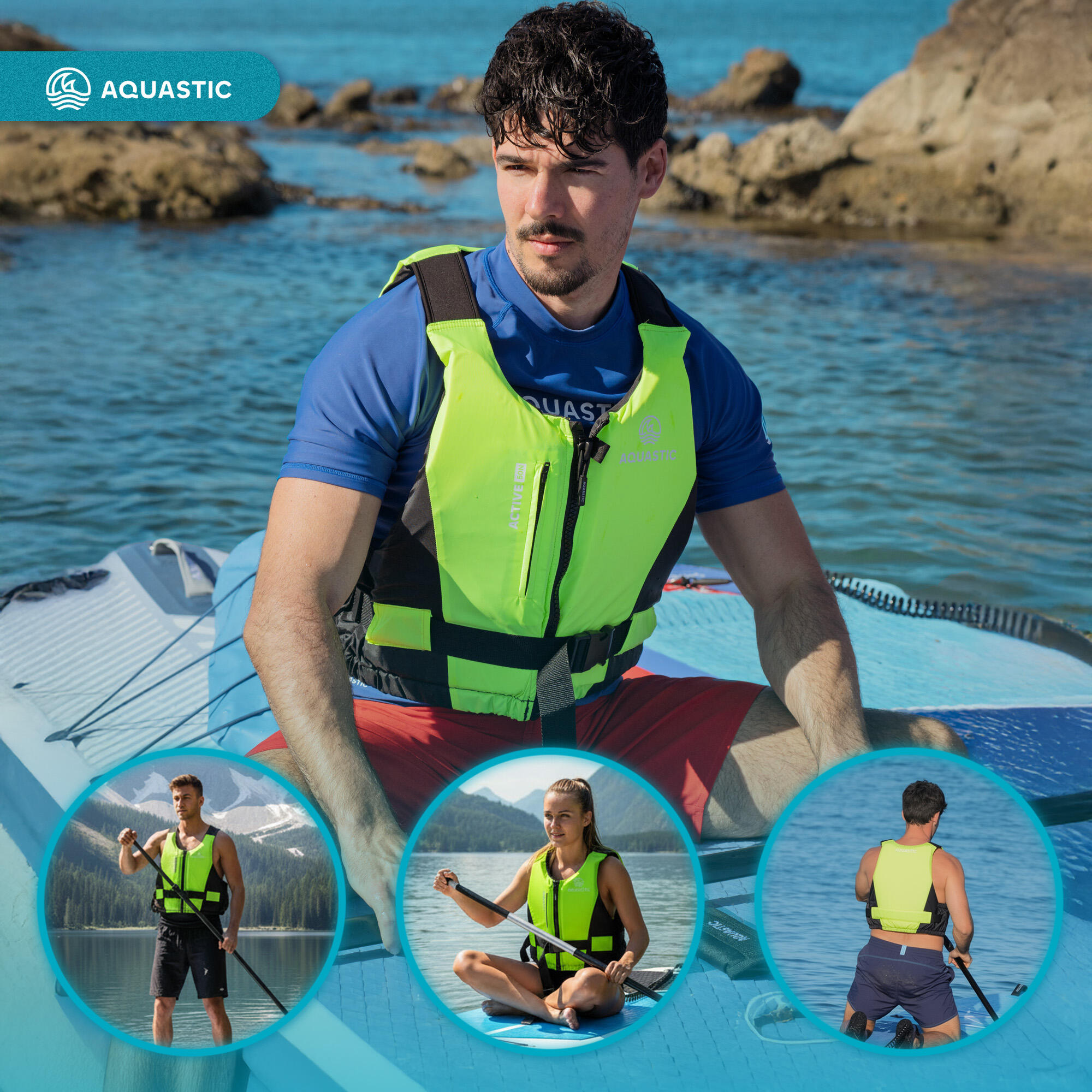 Colete salva-vidas AQUASTIC Active 50N 4/7