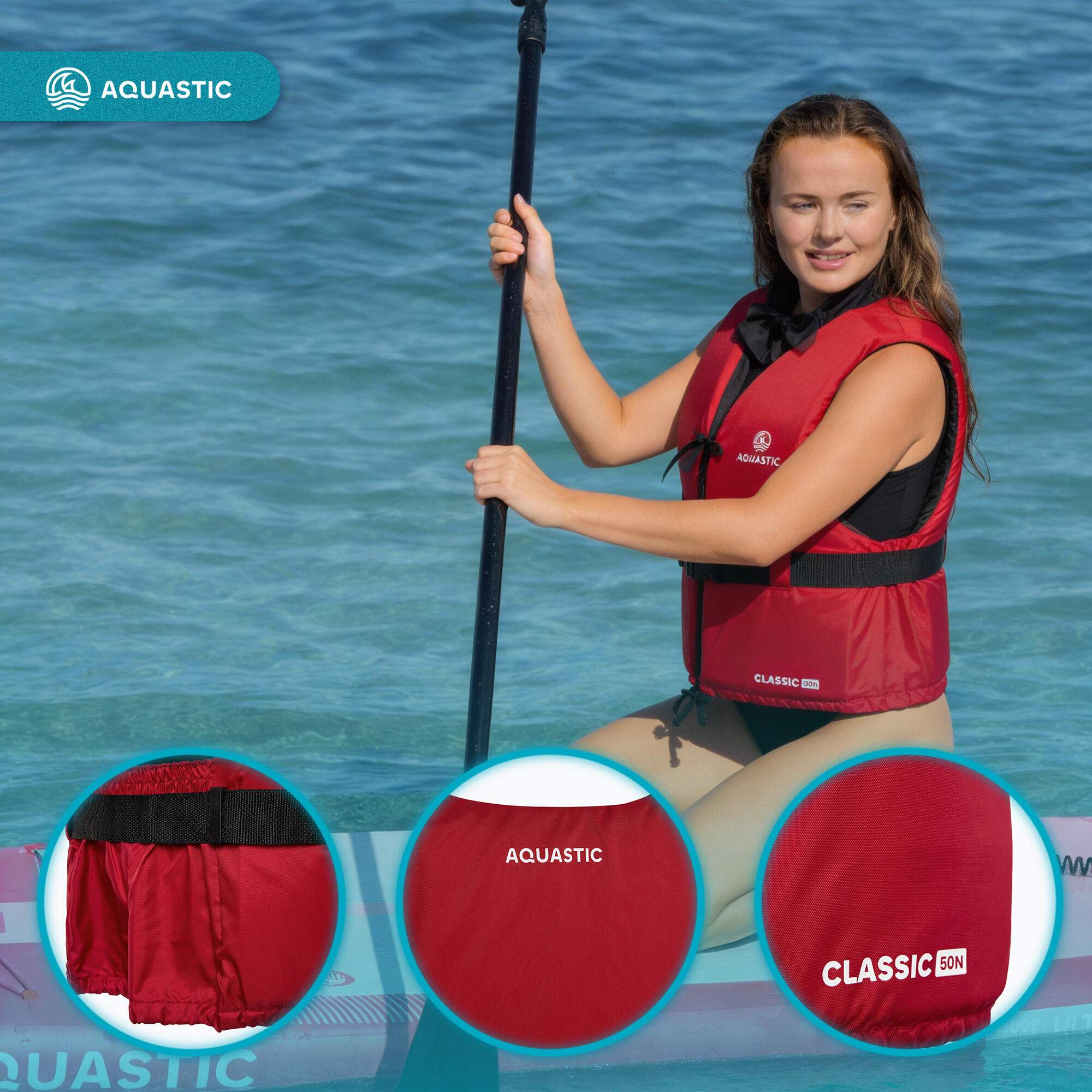 Colete salva-vidas AQUASTIC Classic 50N 3/7