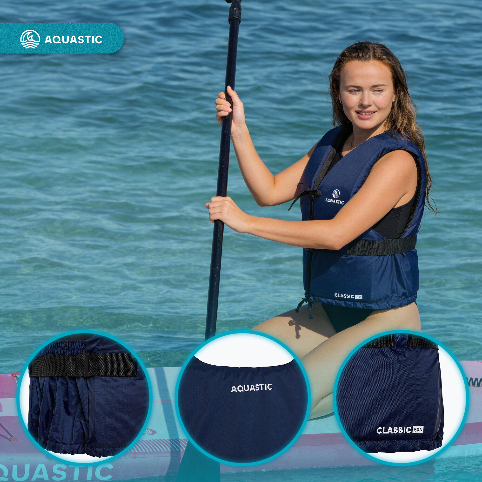 Kamizelka AQUASTIC asekuracyjna Classic 50N 4/7