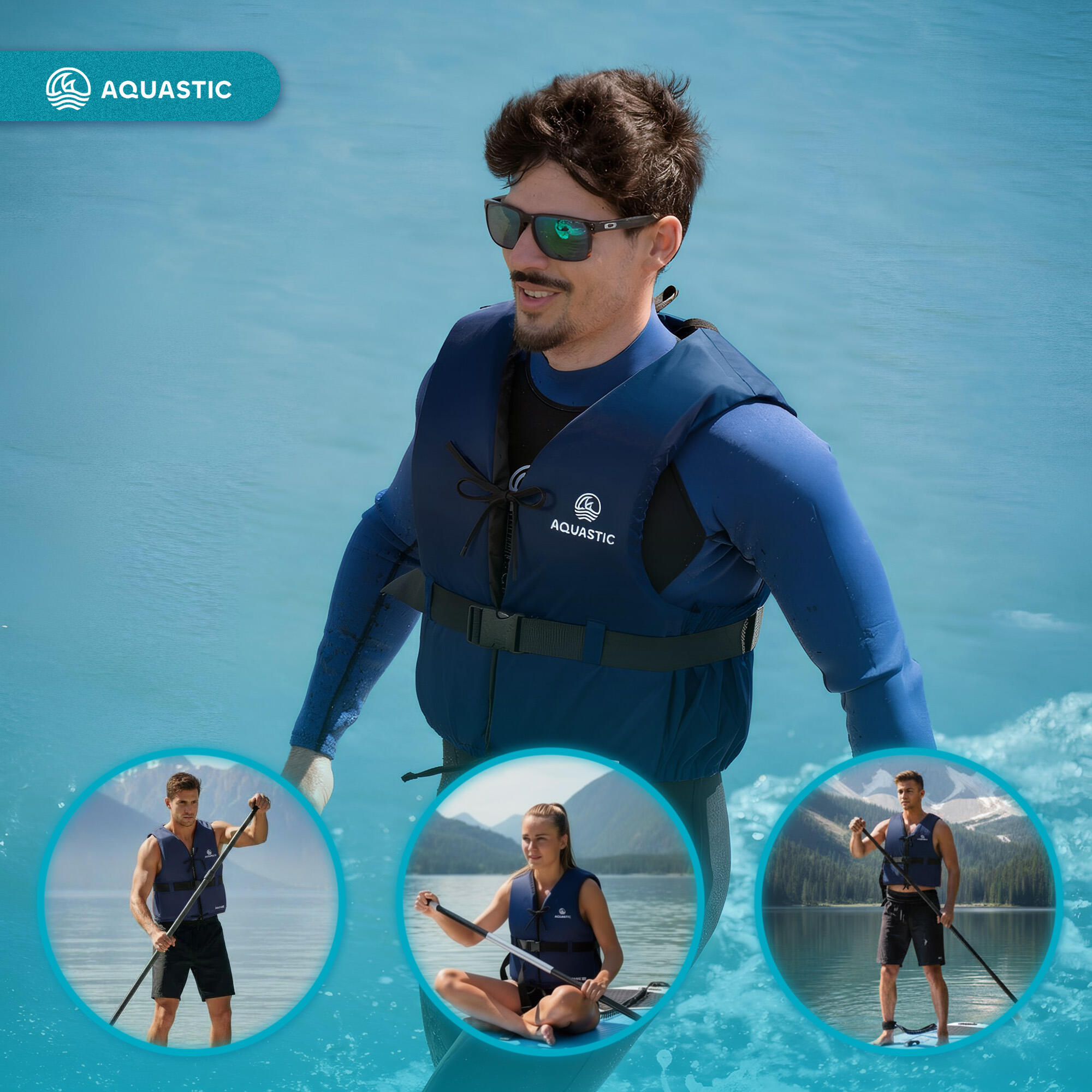 Kamizelka AQUASTIC asekuracyjna Classic 50N 5/7