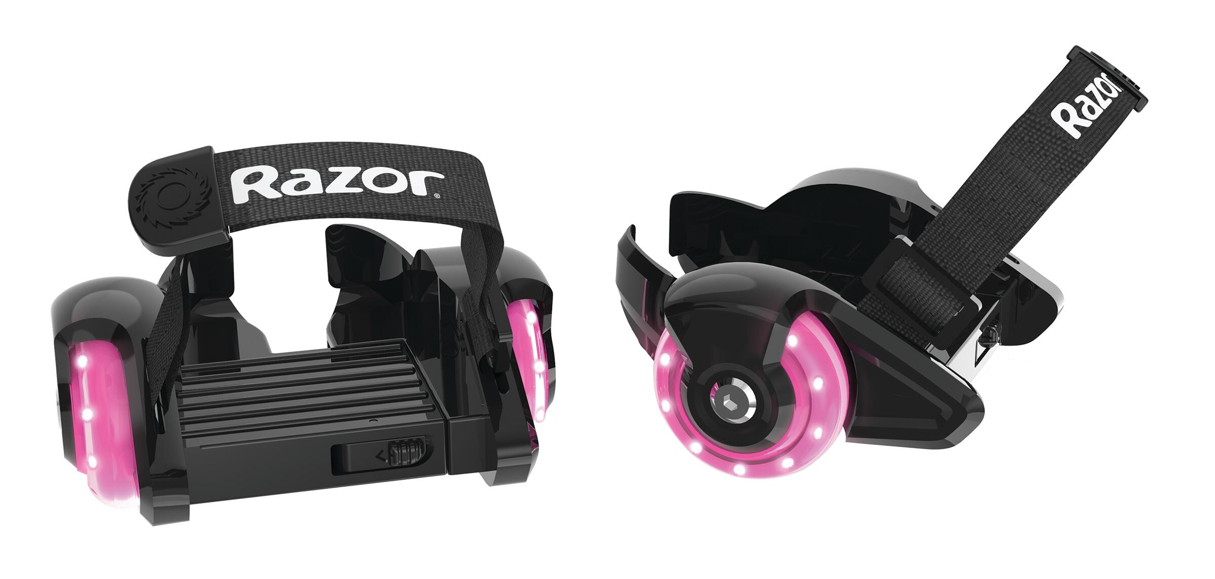 Razor Jetts Mini Heel Wheels Pink with light up wheels Suits Ages 6 years plus 1/3