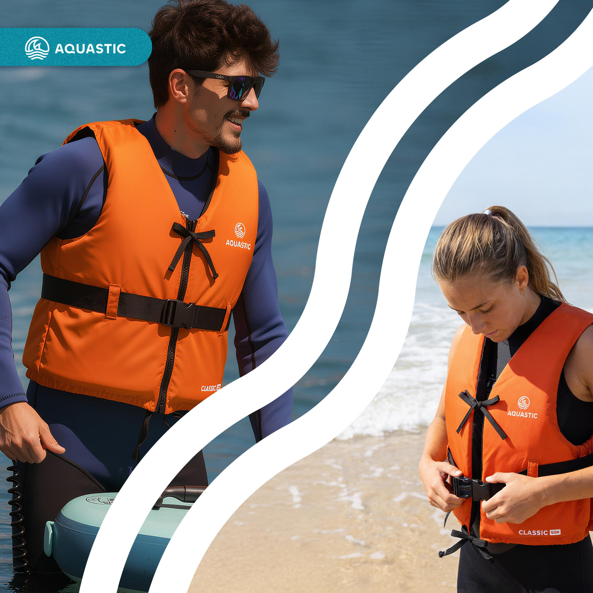 AQUASTIC Classic 50N zwemvest 7/7